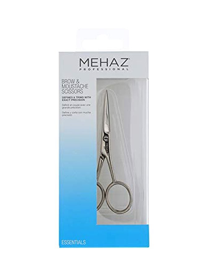 Eyebrow And Moustache Scissors Silver