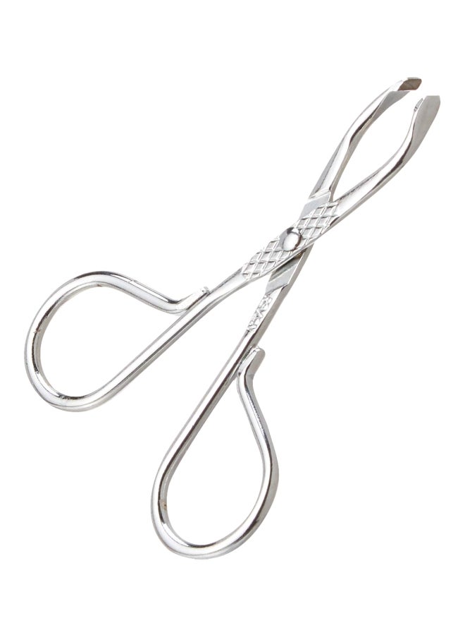 Slant Tip Tweezer Silver