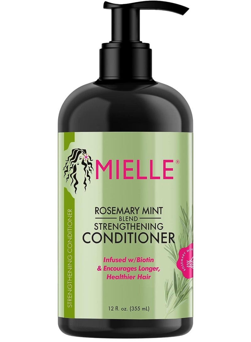 Rosemary Mint Strengthening Conditioner Infused With Biotin Helps Strengthen Weak And Brittle Hair 12 Oz 355ml