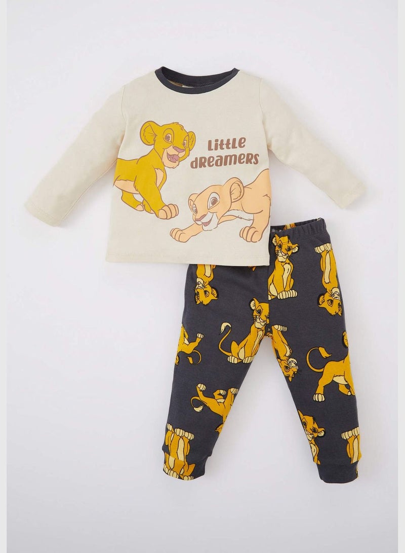 2 Pack BabyBoy Disney Lion King Licenced Bike Neck Long Sleeve Pyjamas