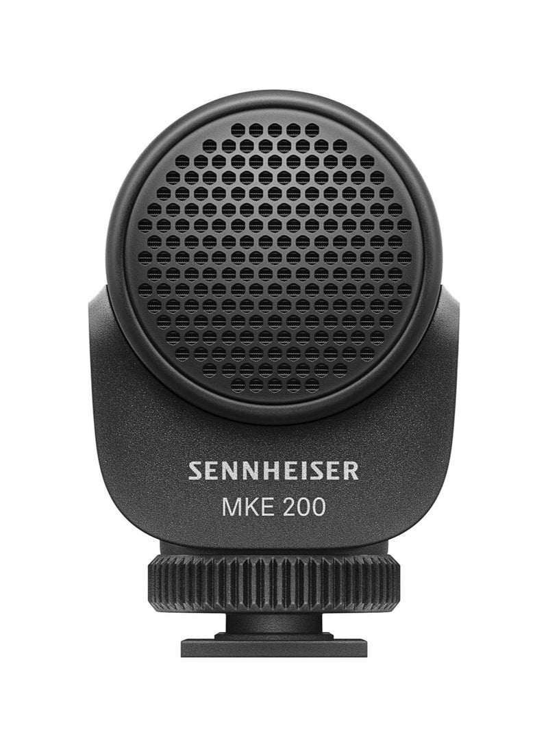 SENNHEISER MKE 200 Condenser Microphone for Cameras and Mobile Devices, Black