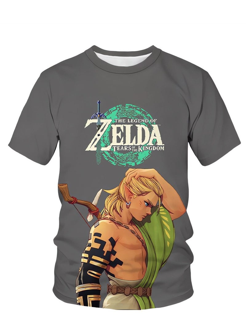 Game Zelda Breath of the Wild 3D digital printing personalized breathable children's T-shirt