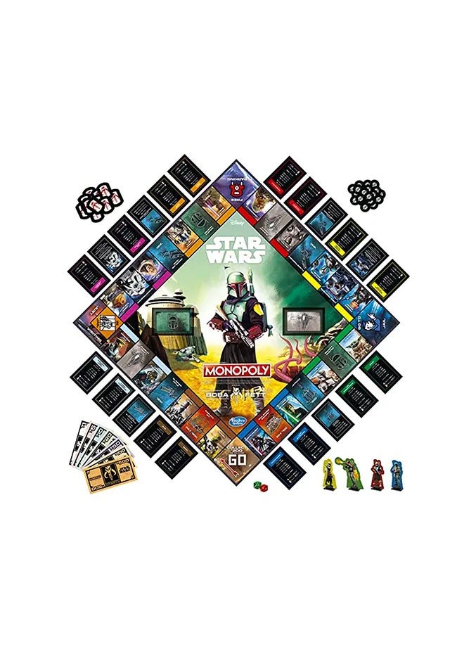 MONOPOLY: Star Wars Boba Fett Edition Board Game for Kids