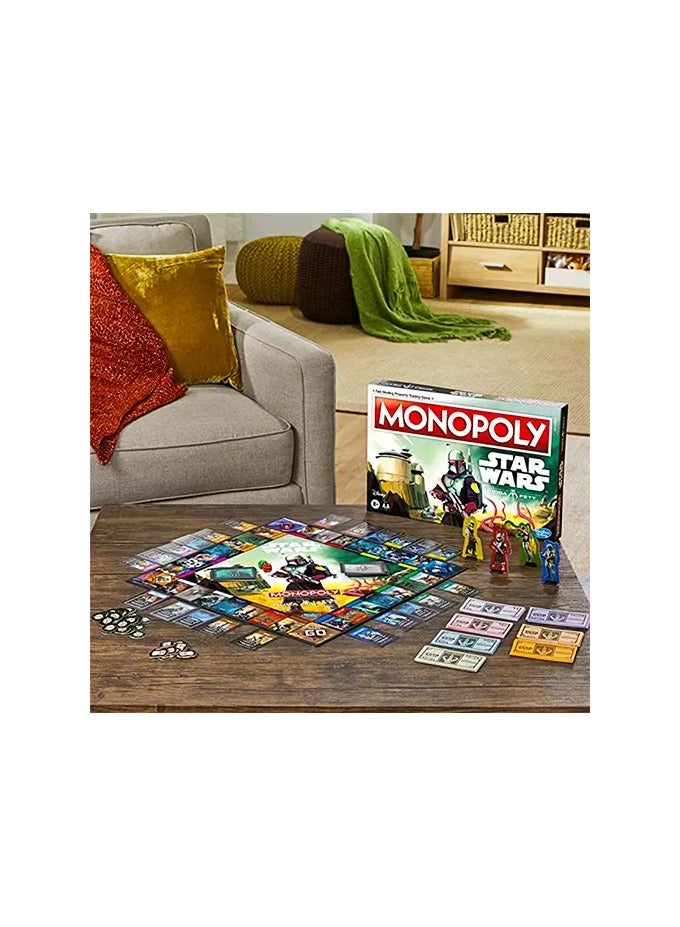 MONOPOLY: Star Wars Boba Fett Edition Board Game for Kids