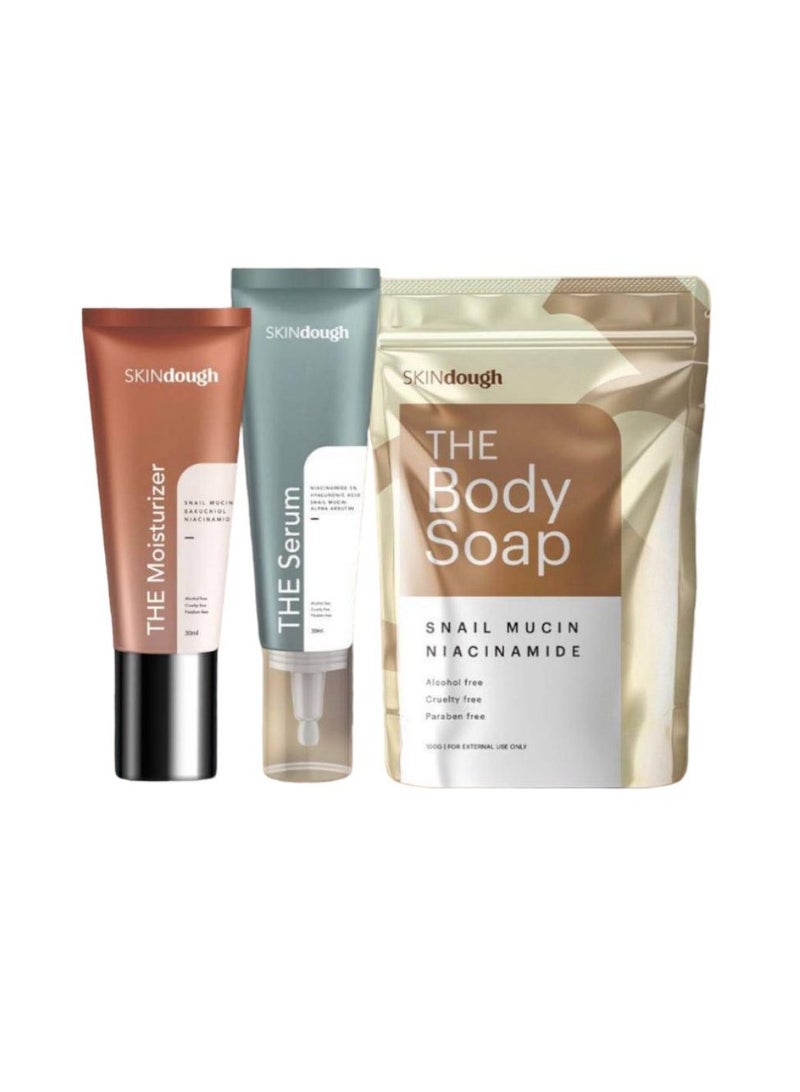 SKINdough The Body Soap, The Moisturizer, The Serum