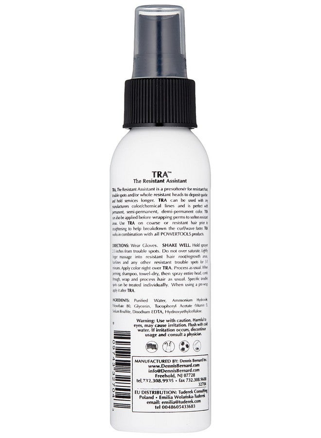 Tra The Original Resistant Assistant 4 Oz ; Presoftener ; Helps With Resistant Hairs ; Works With All Manufacturers
