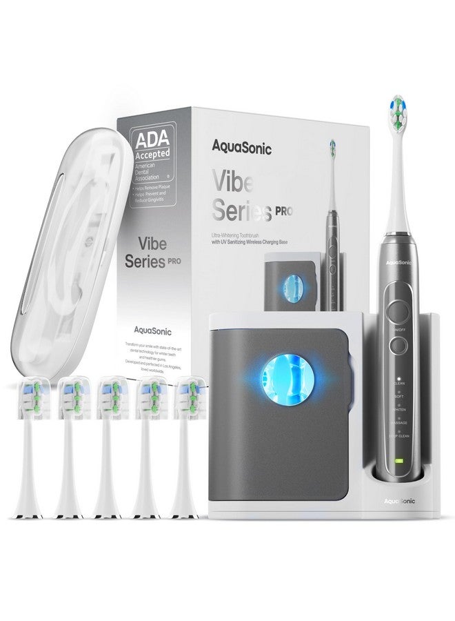 Vibe Series Proultrawhitening Power Toothbrush5 Modes & Smart Timersuv Sanitizing Baseada Accepted (Charcoal Metallic)