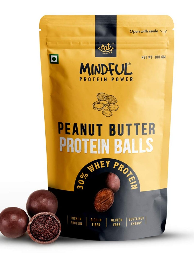 Peanut Butter Protein Balls Rich in Protein And Fiber Gluten Free No Added Sugar Healthy Peanut Butter Protein Snack Balls 100gm Pack of 3