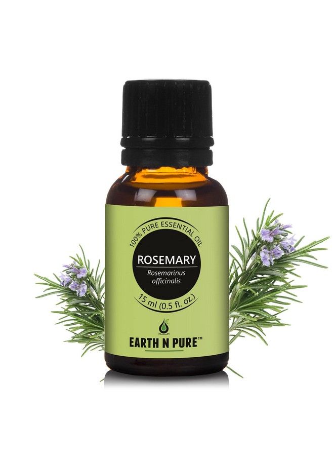 Rosemary Essential Oil | Rosemarinus Officinalis | 0.5 Fl. Oz (15 Ml) | Therapeutic Grade | Pure Natural Undiluted With Glass Dropper | For Hair Growth & Skin Care