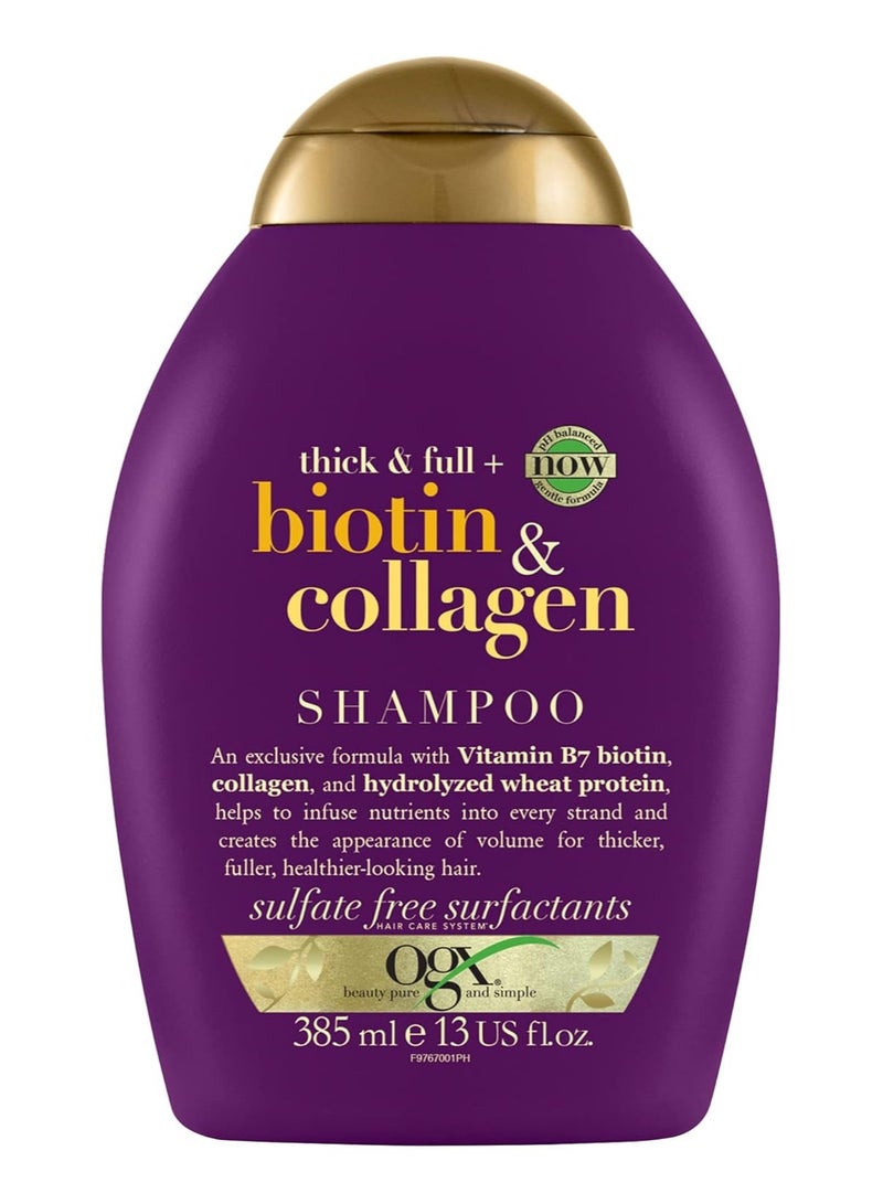 Thick Full-Biotin and Collagen Shampoo 385ml