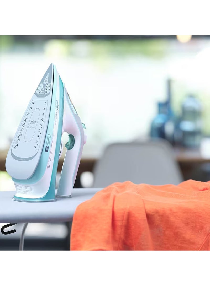 TexStyle 5 Steam Iron, FreeGlide 3D Technology, SuperCeramic Coating, Precision Tip, Anti-Drip, Water Capacity 300 ml 2700 W SI 5017 GR Green