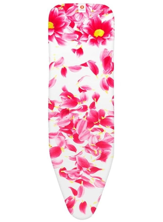 Pink Santini Ironing Board Cover With 4 Mm Foam - 124 X 38 Cm, Size B