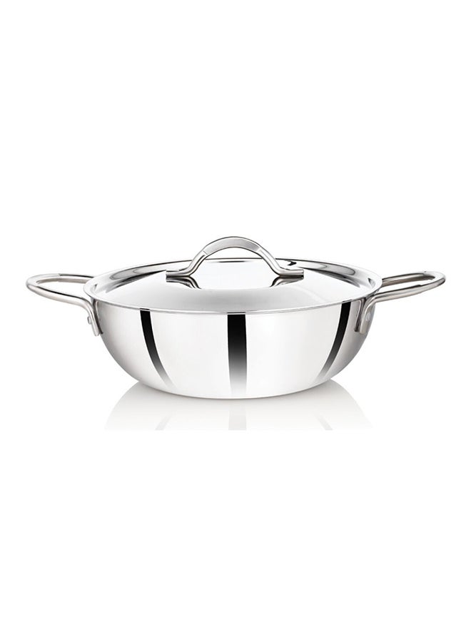 Premier 3-ply Clad Stainless Steel Kadai - 24 cm