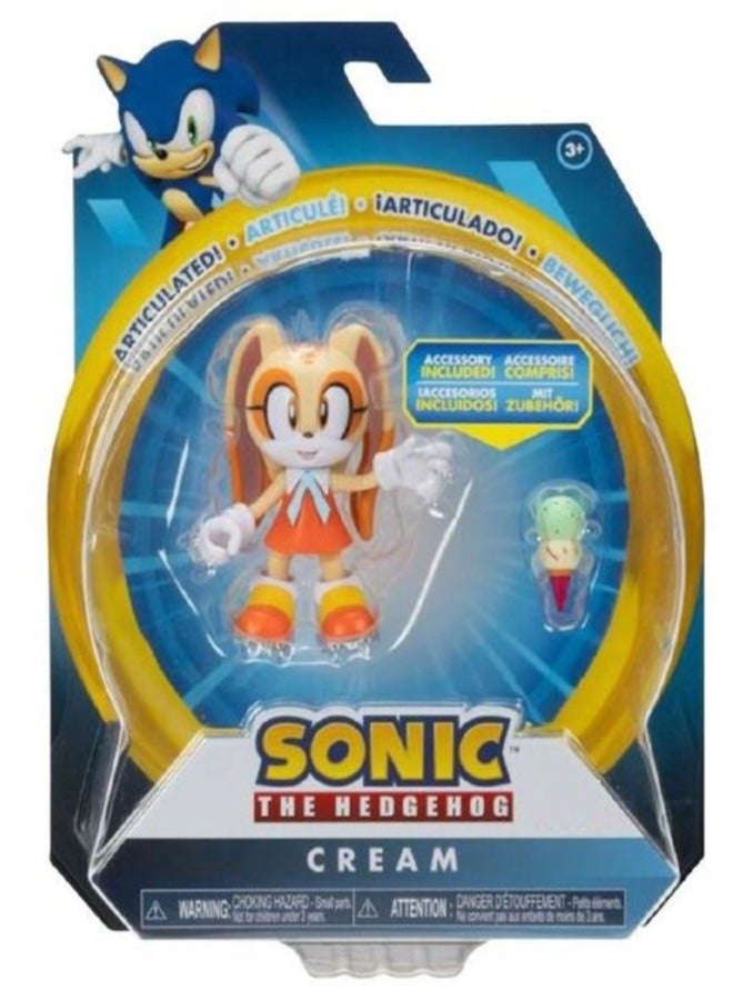 Sonic The Hedgedog - Action Figure w/ Accessories - 4 Inch, Assorted/ Character May Vary, 1 Piece Only