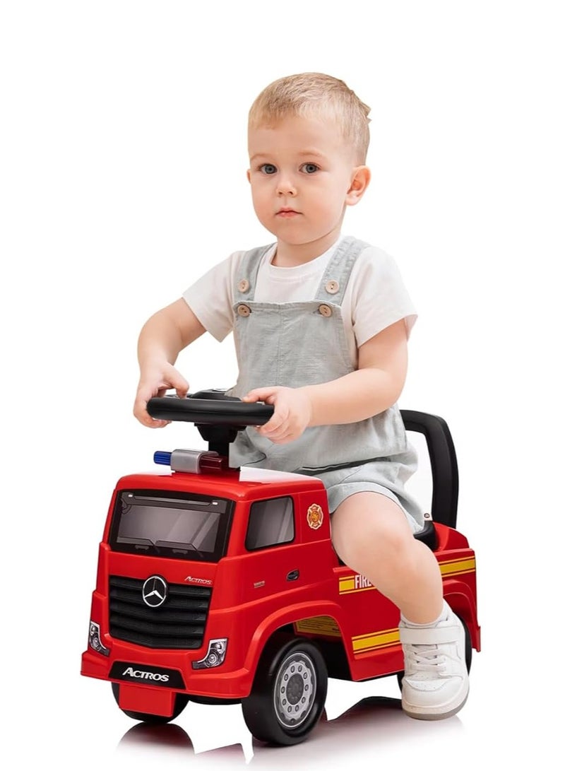 Mercedes Benz Actros Kids Rideon Push Car - Red