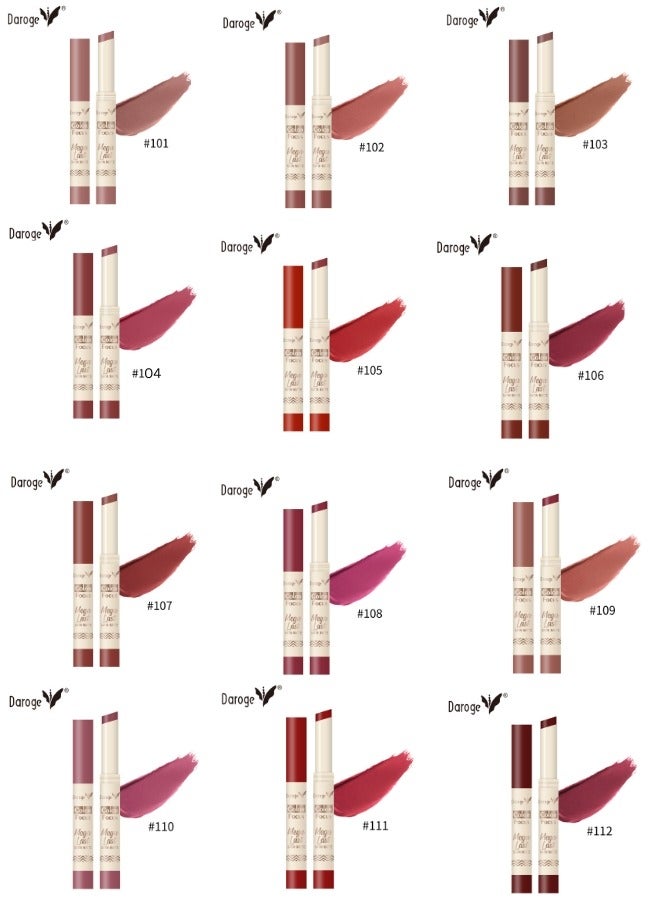 12-Piece Up To 24H Matte & Intense Lipstick Multicolor