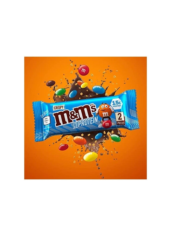 M&M's High Protein Bar Crispy 52g Pack of 12