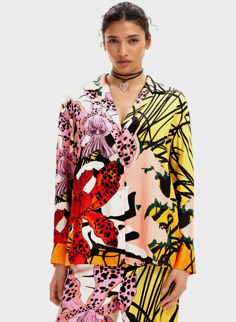 Christian Lacroix Orchid Printed Shirt