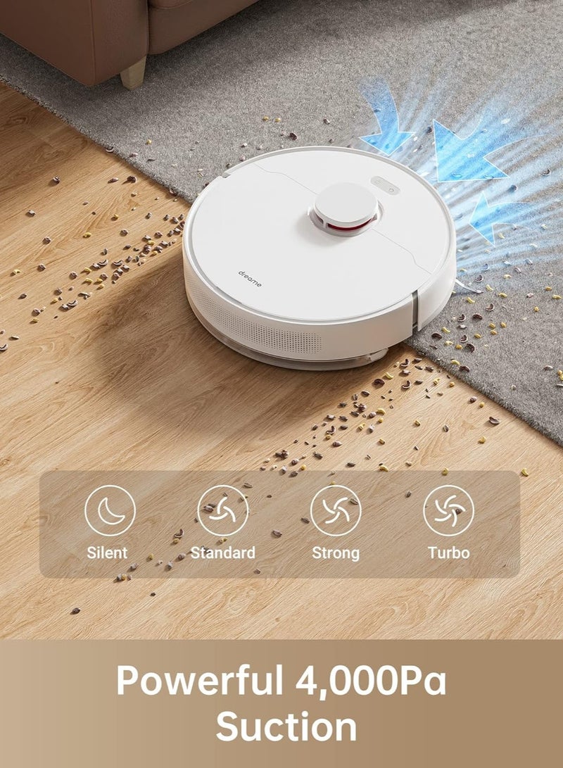 Robot Vacuum Cleaner and Mop with 2.5L Self Emptying Station D10 Plus,LiDAR Navigation,Obstacle Detection,Editable Map,4000Pa,Hard Floor-Carpet,170m Runtime,WiFi/APP/Alexa