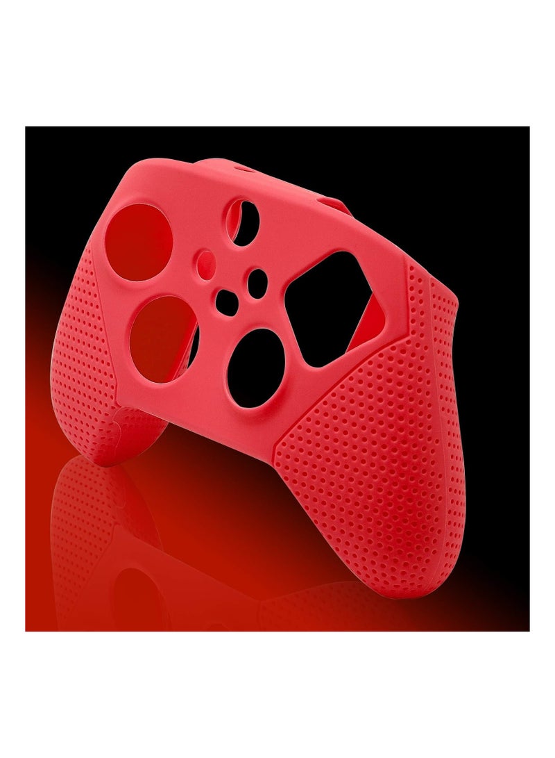 Silicone Case for Xbox Series S/X, Protective Case for Xbox Series S/X with Thumb Grips, Controller Shell for Xbox Series S/X Red
