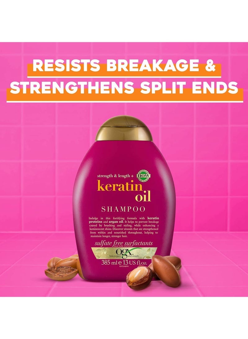 Strength and Length Keratin Oil Shampoo-385ml