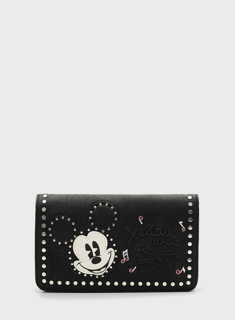 Embroidered Flap Over Clutches
