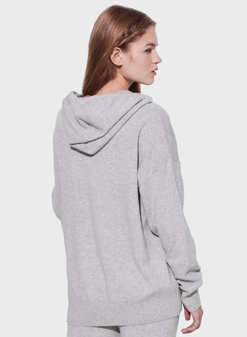 Drawstring Hooded Sweater