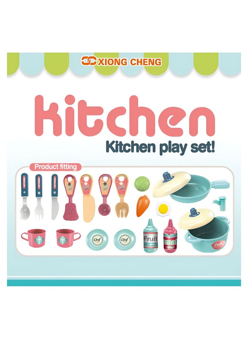 3 in 1 Little Chef Kitchen Playset for Boys and Girls