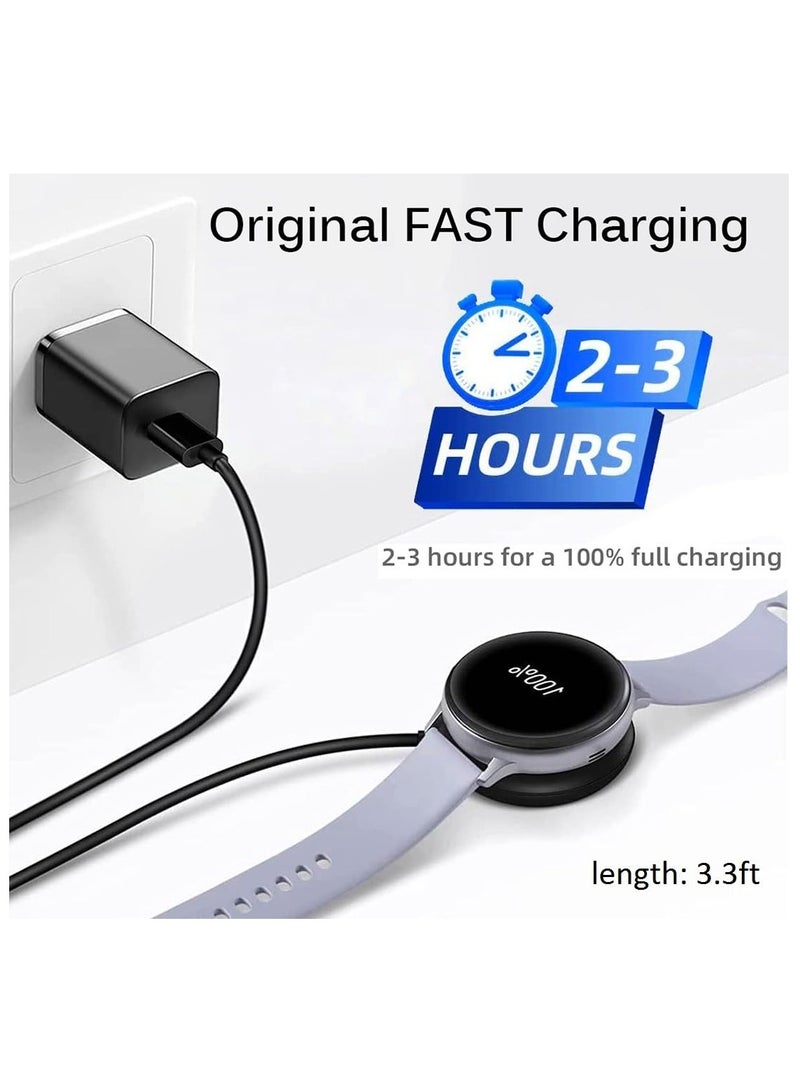Magnetic Wireless Charger Dock Compatible with Galaxy Watch 6/6 Classic/5/5 pro/4/3/Active2/1,Portable Charging Dock for Samsung Galaxy Watch,3.3ft