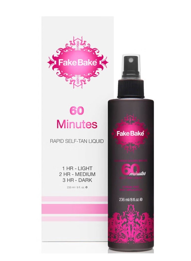 FAKE BAKE 60 Minute Rapid Self-Tan Liquid, 236ml/8oz