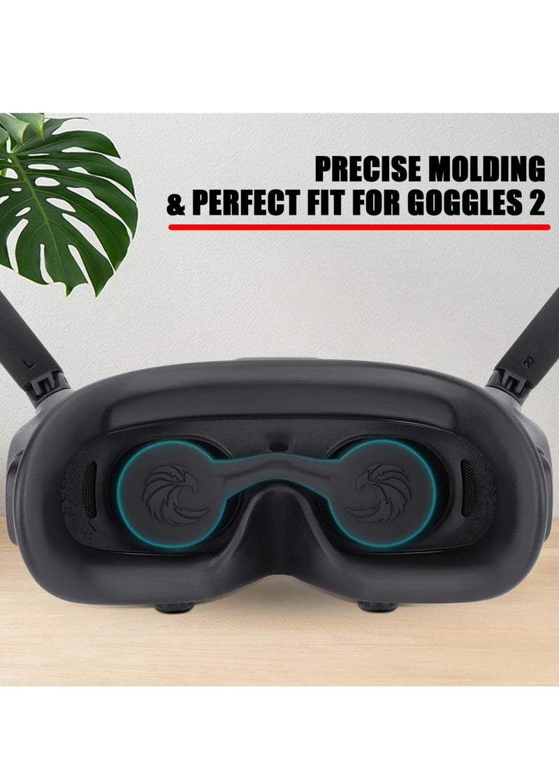 Protective Cover for DJI Avata Goggles 2 Lens Protector Accessories, Eye Mask Silicone Case Protector for DJI Goggles V2 FPV Drone Accessories Flight Glasses