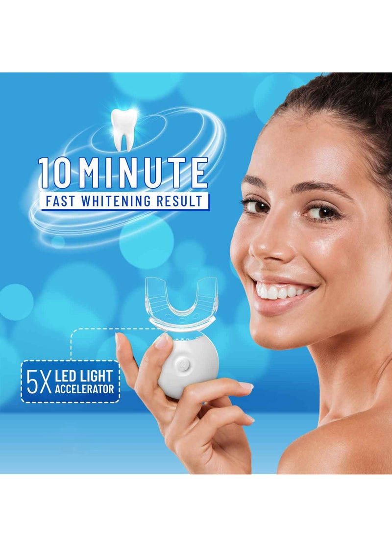 Teeth Whitening Kit, LED Teeth Whitening Light with 3 X Teeth Whitening Gel, Helps to Remove Stains from Coffee, Smoking, Wines, Soda, Food
