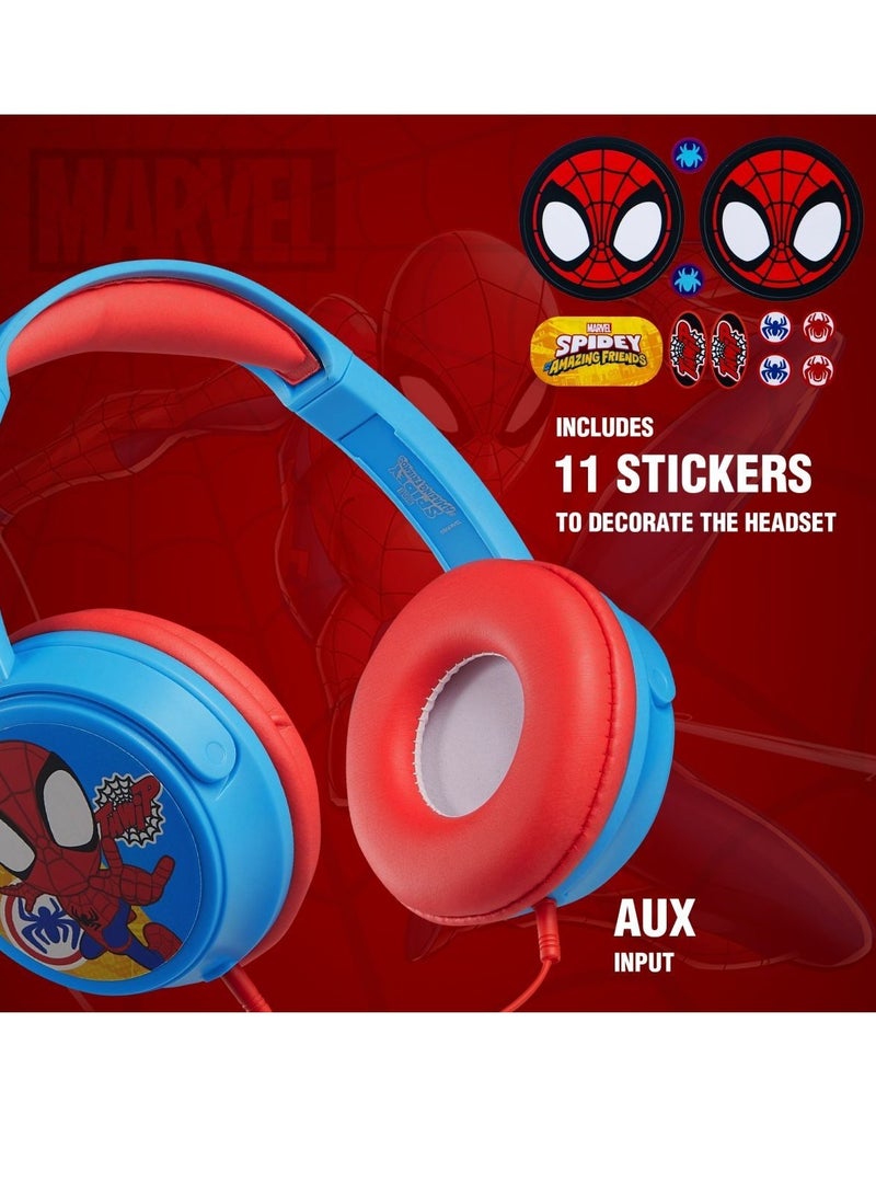 Marvel  Aux Headphones Spider and Hits Amazing Friends