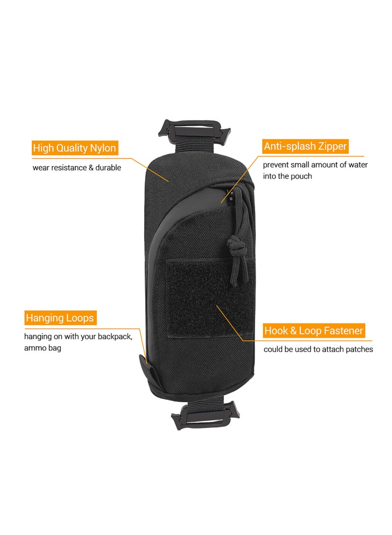 Backpack Shoulder Strap Accessory Pouch, Tactical Accessories Bag Multifunctional EDC Tool Pockets for Belt, Compact Phone Pouchs for Outdoor Sport