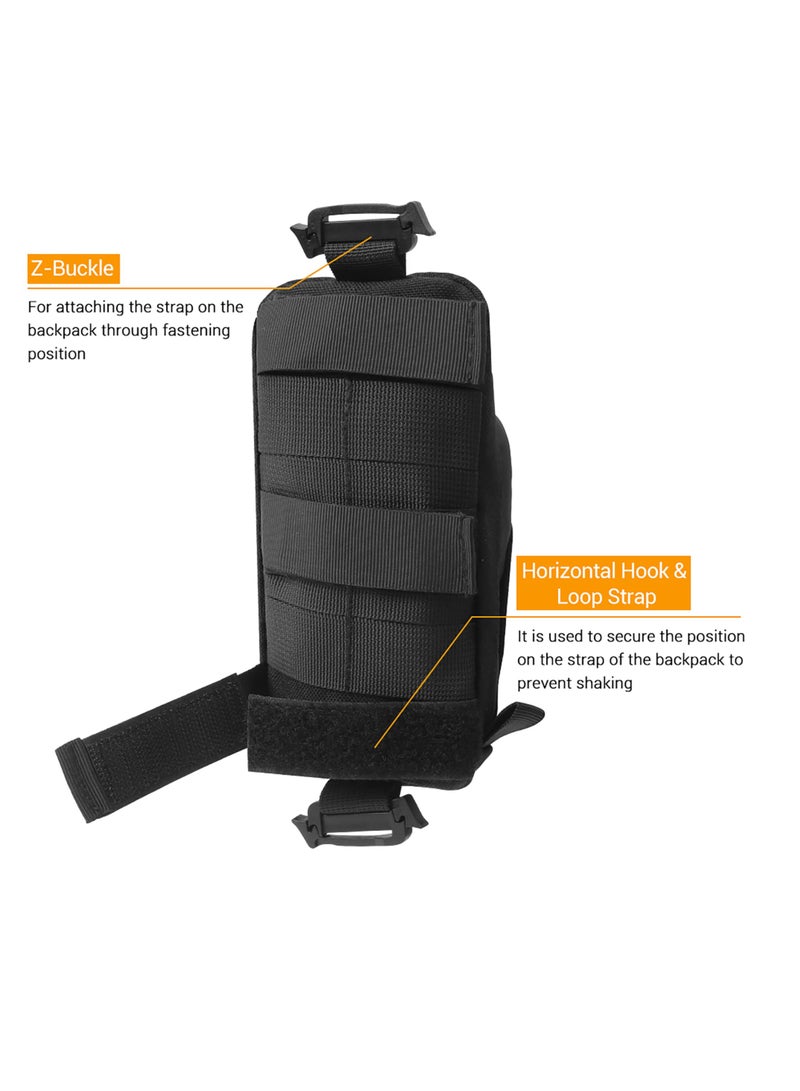 Backpack Shoulder Strap Accessory Pouch, Tactical Accessories Bag Multifunctional EDC Tool Pockets for Belt, Compact Phone Pouchs for Outdoor Sport