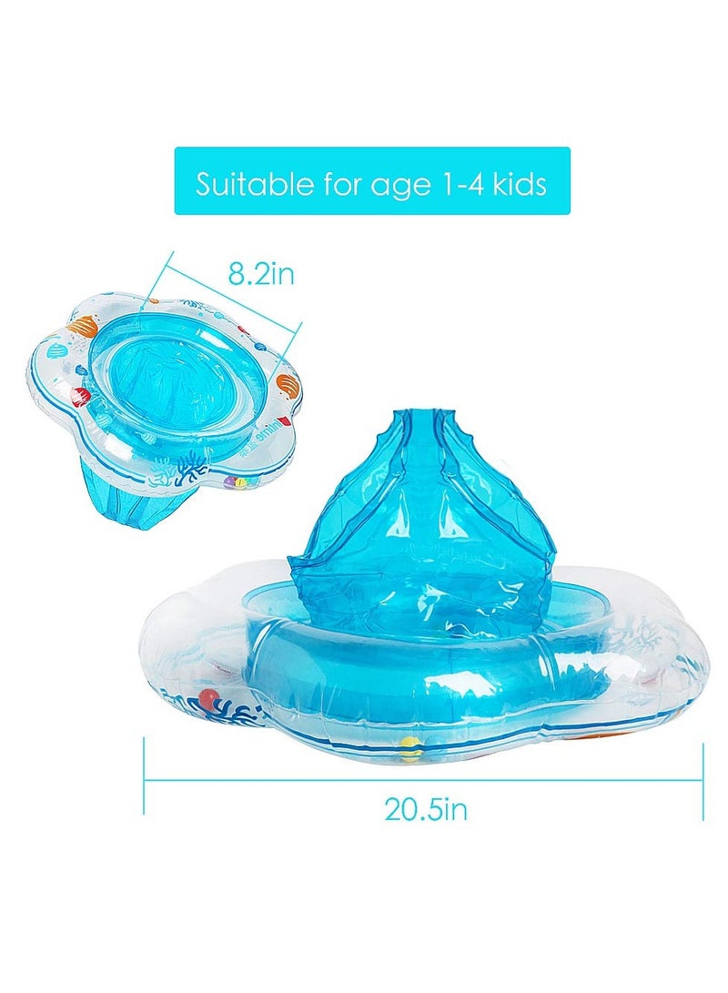 Inflatable Baby Swim Float Seat, Safety Seat Double Airbag, Toys Summer Fun Water Supplies for Baby 8-48 Months