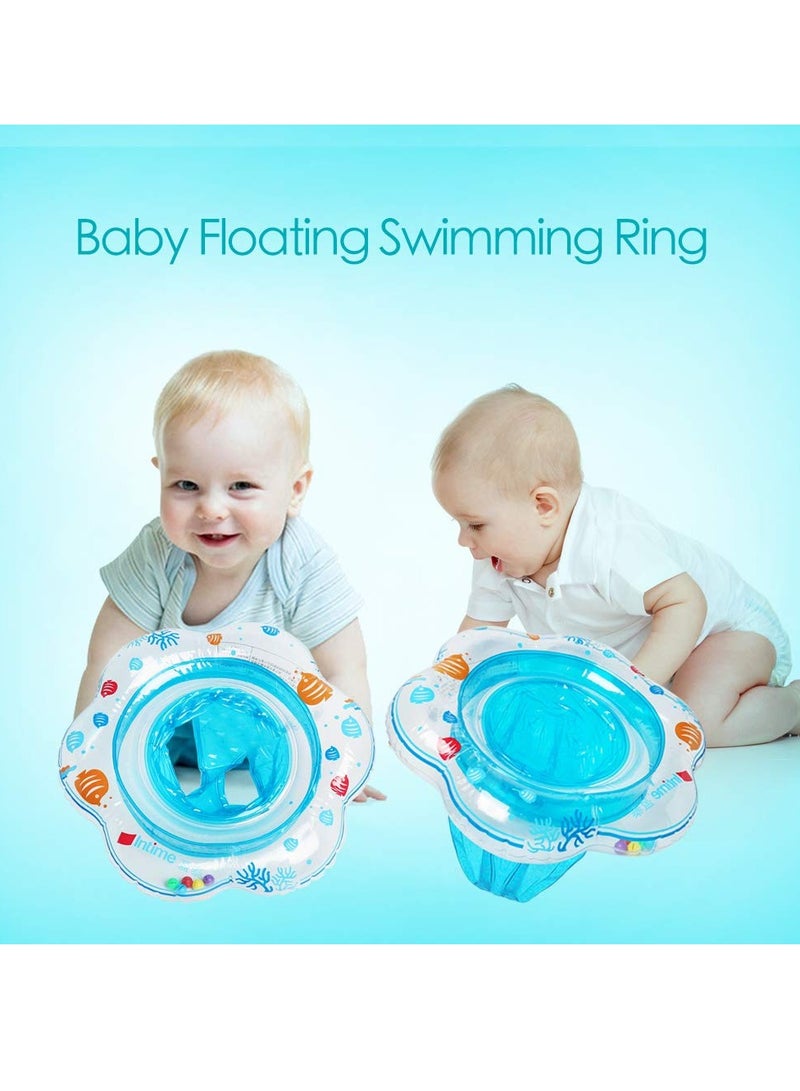 Inflatable Baby Swim Float Seat, Safety Seat Double Airbag, Toys Summer Fun Water Supplies for Baby 8-48 Months