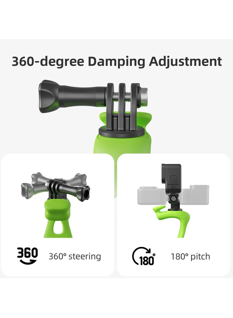 360 Camera Strap Mount, Universal Camera Band for Bike, Motorcycle, Ski Pole, Compatible with GoPro Max, Hero 12/11/10/9, Insta360, DJI Action and Osmo Pocket, Essential Accessories for Action Cameras