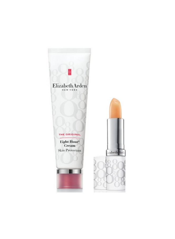 Elizabeth Arden Eight Hour Cream Skin Protectant & Lip Stick SPF 15 Set