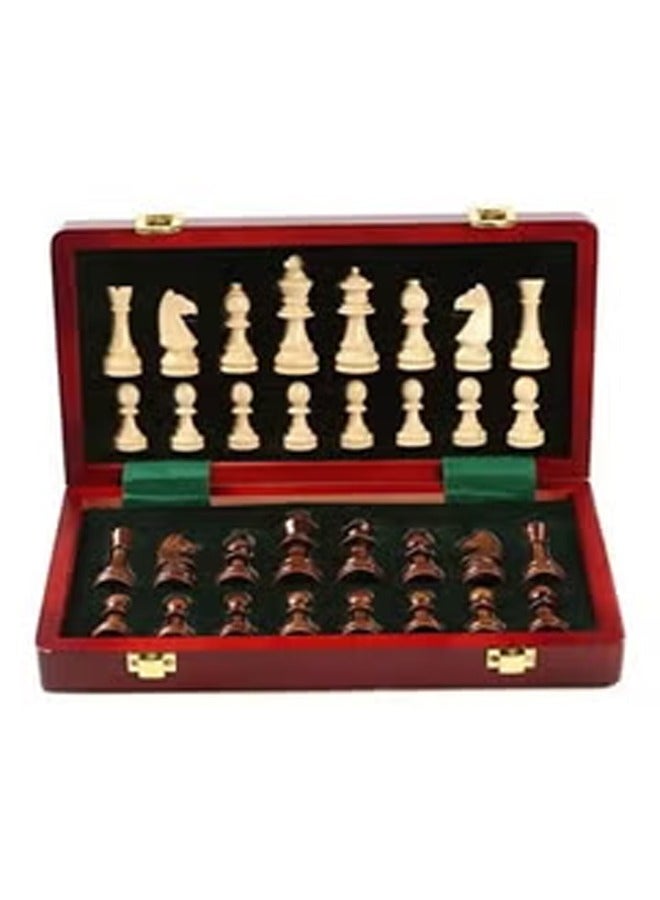 Magnetic Wooden Chess Set With Folding Board
