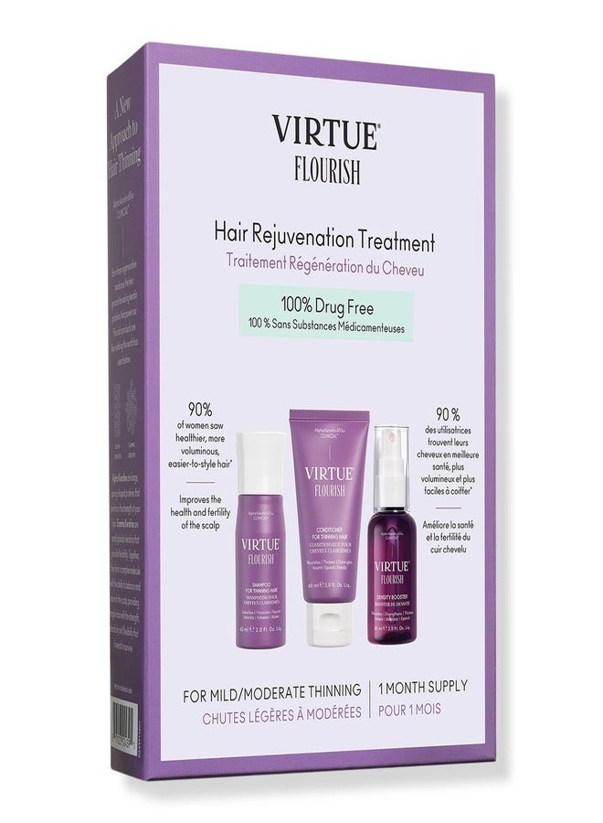 VIRTUE Flourish Hair Rejuvenation Treatment Kit 180ml