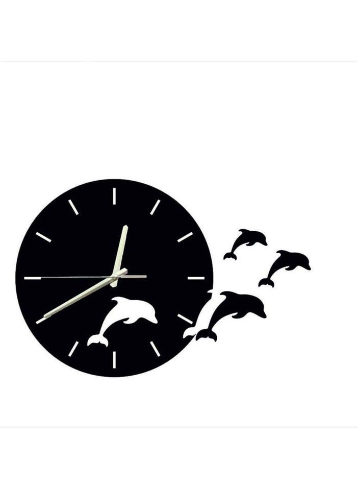 Jumping Dolphins 3D Wall ClockM (18×18)