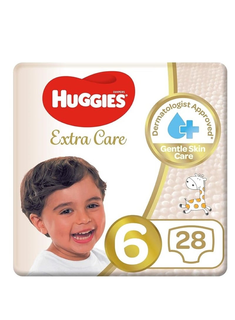 Huggies Baby Diapers Extra Care Jumbo No.6, 28 Pieces