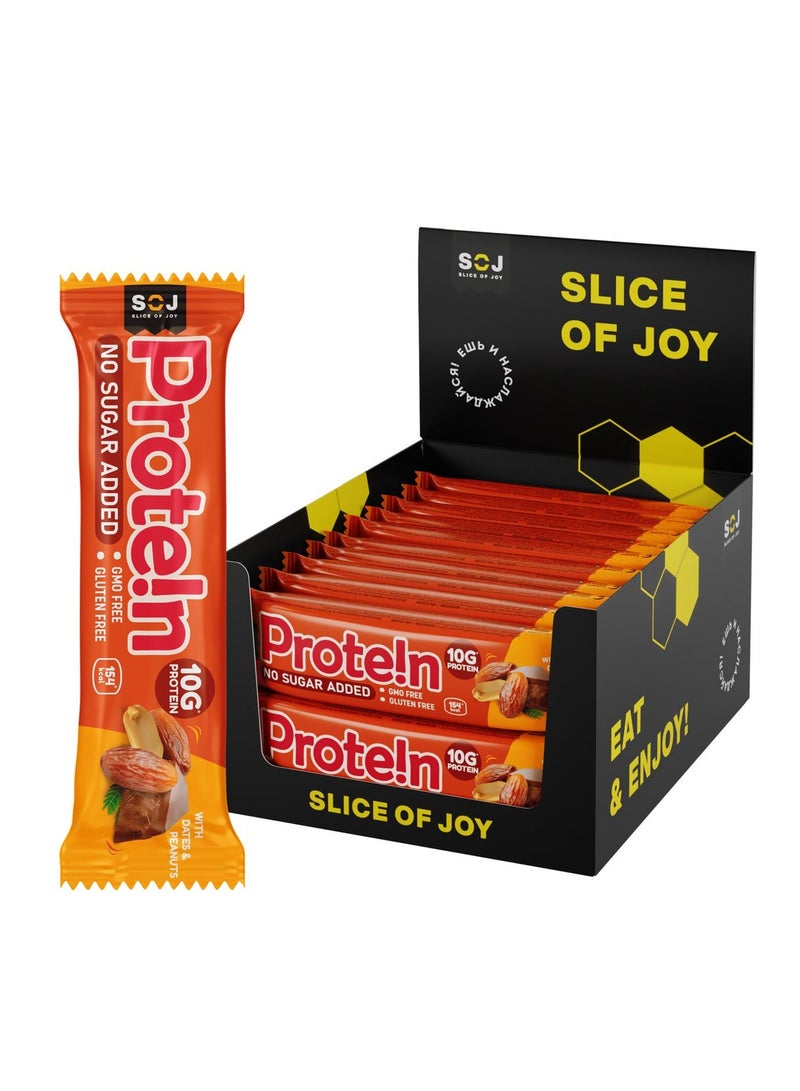 SOJ Protein Bar with Dates and Peanut Pack Of 20X40g