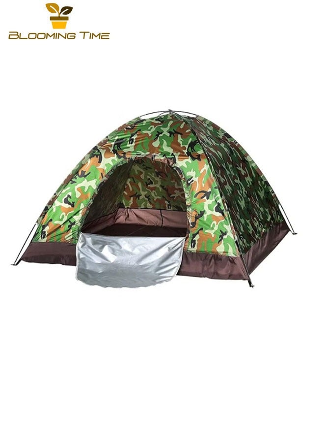Camping Tent 2-3person camouflage outdoor camping tent/windproof, rainproof, and mosquito proof