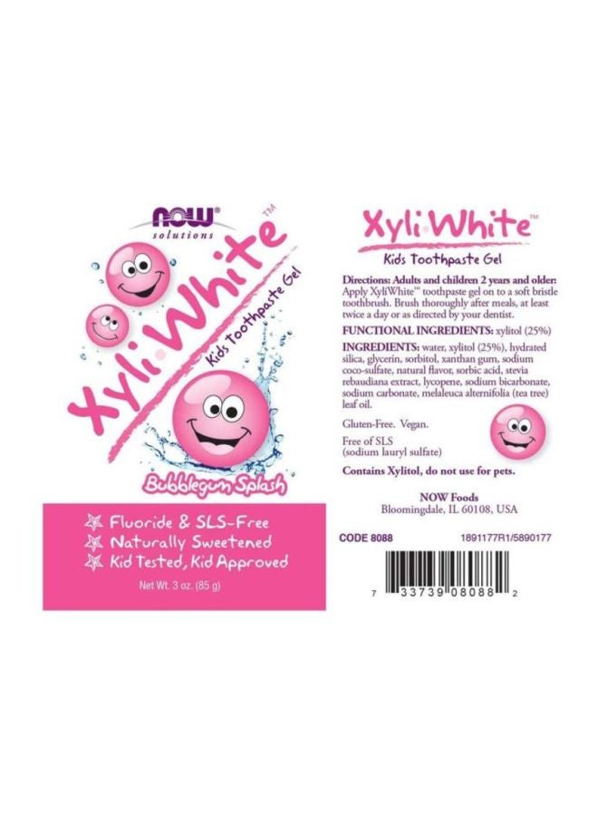 XyliWhite Bubblegum Splash Toothpaste Gel 85grams