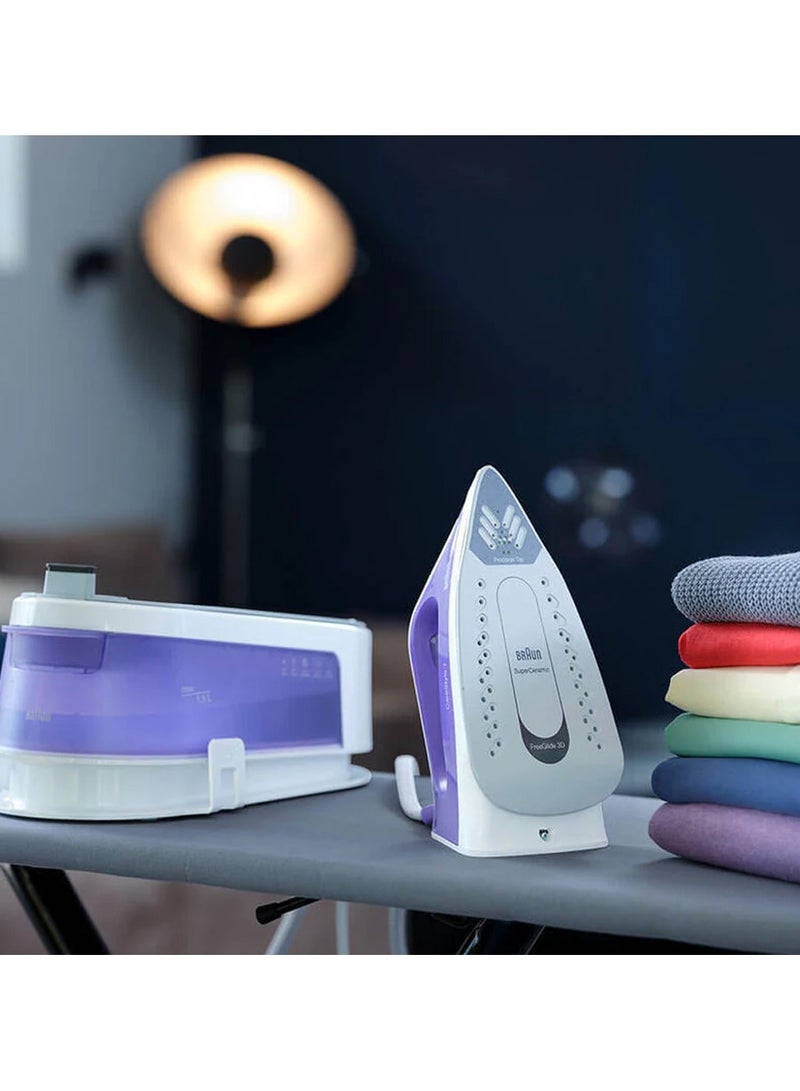 CareStyle 1 Steam Generator Iron, World’s first FreeGlide3D soleplate 1.5 L 2200 W IS 1014 ‎White / Violet