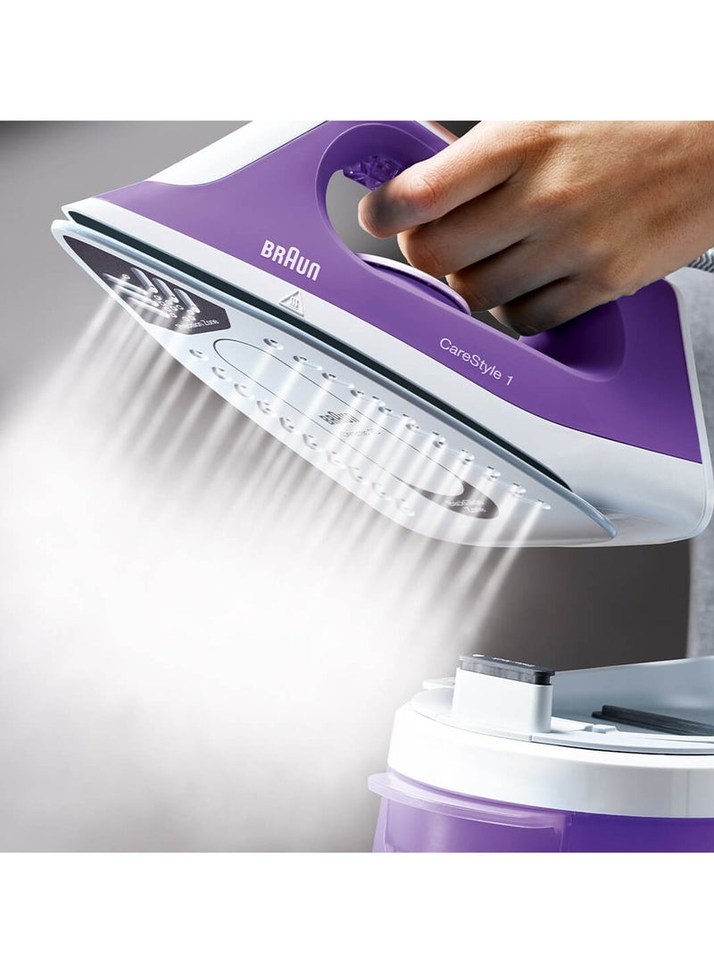CareStyle 1 Steam Generator Iron, World’s first FreeGlide3D soleplate 1.5 L 2200 W IS 1014 ‎White / Violet