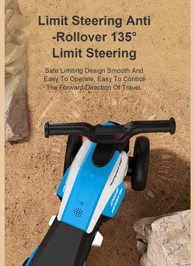 Balance Bike for Kids, 4 Wheel Bike for Indoor and Outdoor Ride on Car Toy, for 1-6 Years Baby Toddler Boys and Girls