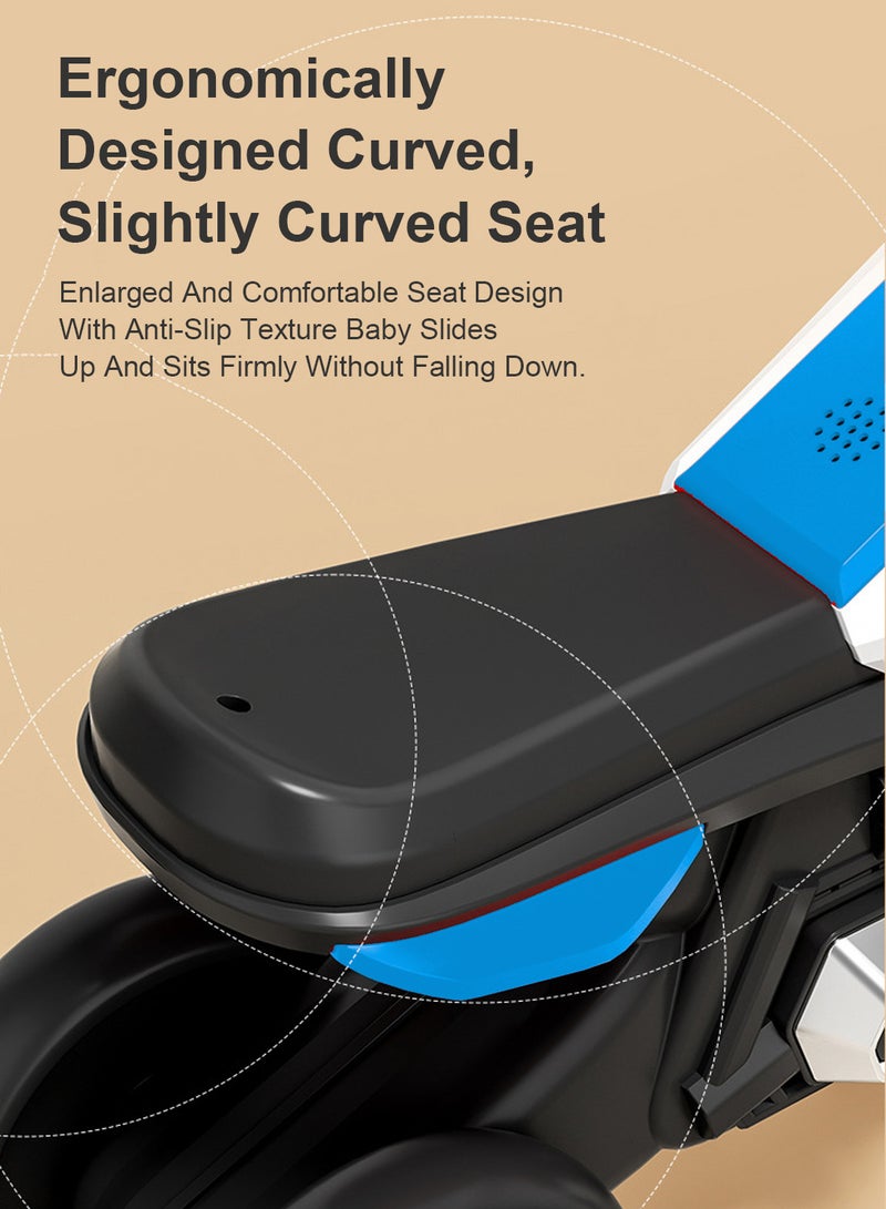 Balance Bike for Kids, 4 Wheel Bike for Indoor and Outdoor Ride on Car Toy, for 1-6 Years Baby Toddler Boys and Girls